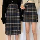 Plaid Mini Skirt / Midi Skirt
