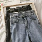Stretched High-waist Slim-fit Jeans