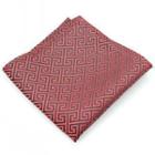 Patterned Pocket Square Red - One Size