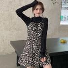 Strappy A-line Dress / Long-sleeve T-shirt / Shirt