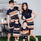Family Stripe Short-sleeve T-shirt / Shorts / T-shirt Dress
