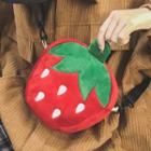 Chenille Strawberry Crossbody Bag