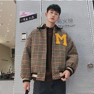 Couple Houndstooth Applique Jacket