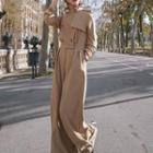 Double-breasted Wide Leg Jumpsuit