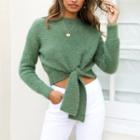 Front Knot Sweater