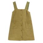 Tweed Pocket Detail Spaghetti Strap Shift Dress