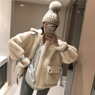 Fleece Zip Jacket / Color Block Leggings