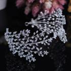 Wedding Branches Faux Crystal Headband Silver - One Size