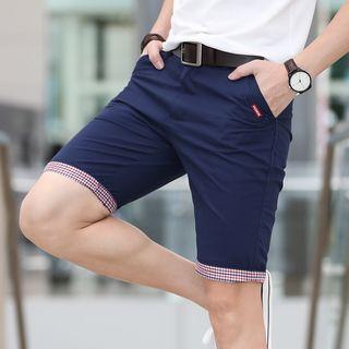 Check Trim Shorts