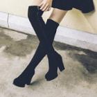 Over-the-knee Chunky-heel Boots