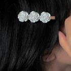 Flower Hair Clip 1888a - Hair Clip - White - One Size