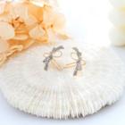 Bow Drop Earring 1 Pair - Bl2735 - As Shown In Figure - One Size