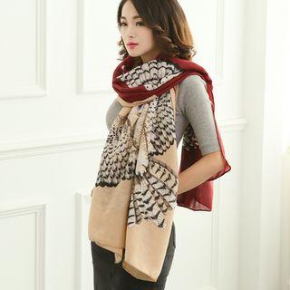 Patterned Linen Cotton Cape