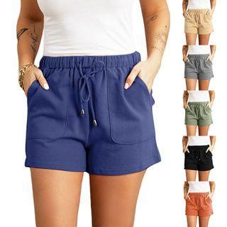 Drawstring-waist Loose Fit Shorts