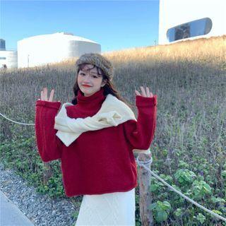 Turtleneck Layered Sweater