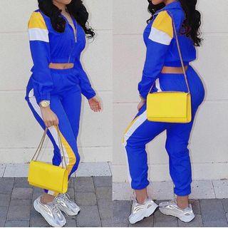 Set: Cropped Zip Jacket + Pants