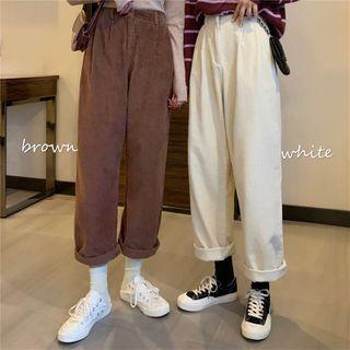 High-waist Straight-leg Harem Pants