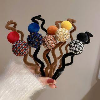 Pom Pom Wavy Headband