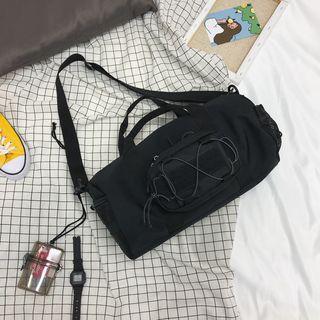 Drawcord Lightweight Crossbody Bag Black - One Size
