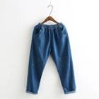 Applique Cuffed Jeans