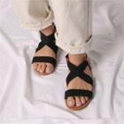 Elastic-strap Sandals