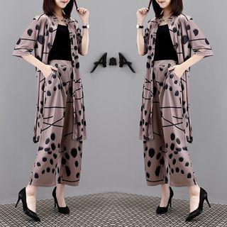 Set: Elbow-sleeve Long Light Jacket + Pants