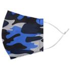 Handmade Water-repellent Face Mask Cover (camouflage)(adult) Blue - Adult