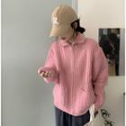 Polo-neck Sweater / Zip-up Cardigan