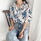 Print Short-sleeve Shirt As Shown In Figure - One Size