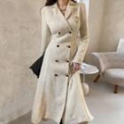 A-line Long Tweed Coatdress