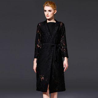 Embroidery Trench Coat