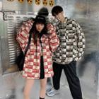 Couple Matching Printed Button Jacket
