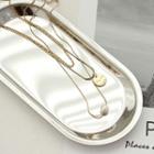 Layered Chain Necklace Gold - One Size