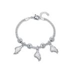 Romantic Angel Wing Bracelet Silver - One Size