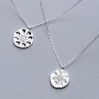 925 Sterling Silver Lotus Leaf Pendant Necklace