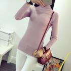 High Neck Knit Pullover