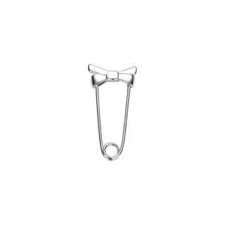 Bow Alloy Dangle Earring 1 Piece - Dangle Earring - Left Ear - Bow - Silver - One Size