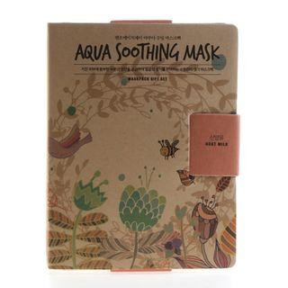 No:hj - Aqua Soothing Mask Pack Set Goat Milk 10pcs