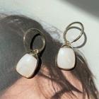 Shell Necklace 1 Pair - Silver & White - One Size