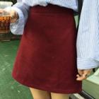A-line Woolen Skirt