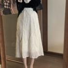 Flare-sleeve Blouse / A-line Skirt
