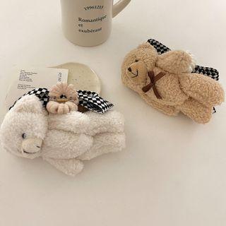 Bear Chenille Hair Clamp