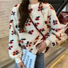 Cherry Patterned Pullover