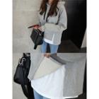 Layer-hem Loose-fit Hoodie