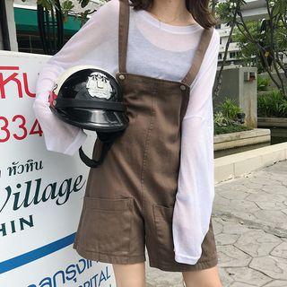 Long-sleeve T-shirt / Plain Jumper Shorts