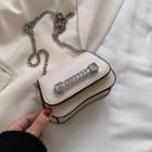 Chained Strap Saddle Crossbody Bag