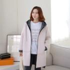 Two-tone Neoprene Long Zip Hoodie