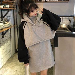 Set: Crop Hoodie + Sleeveless Dress