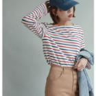 Striped Long-sleeved Top