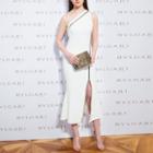One-shoulder Ruffled A-line Dress